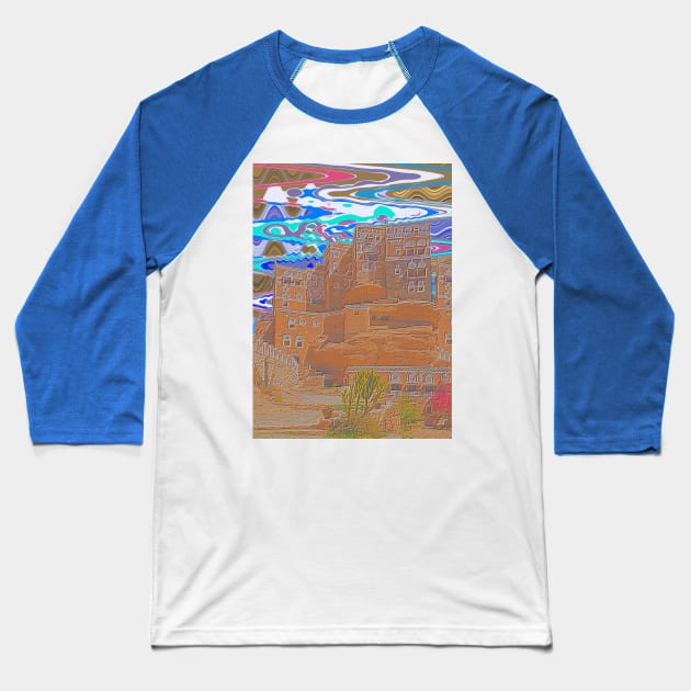 Yemen Sanaa City V1 Baseball T-Shirt by walil designer